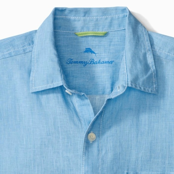 Sea Glass Breezer Linen Shirt - Picture 2 of 4